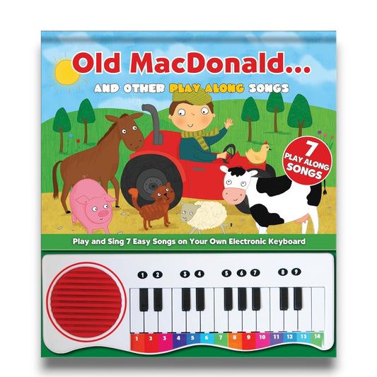 Old MacDonald and Other Play Along Songs | Musical Sound Book with Electronic Keyboard for Kids