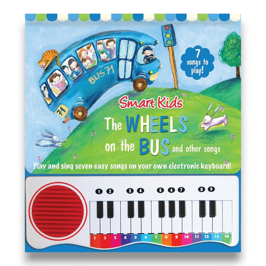 Smart Kids The Wheels on the Bus and Other Songs | Musical Sound Book with Electronic Keyboard for Kids