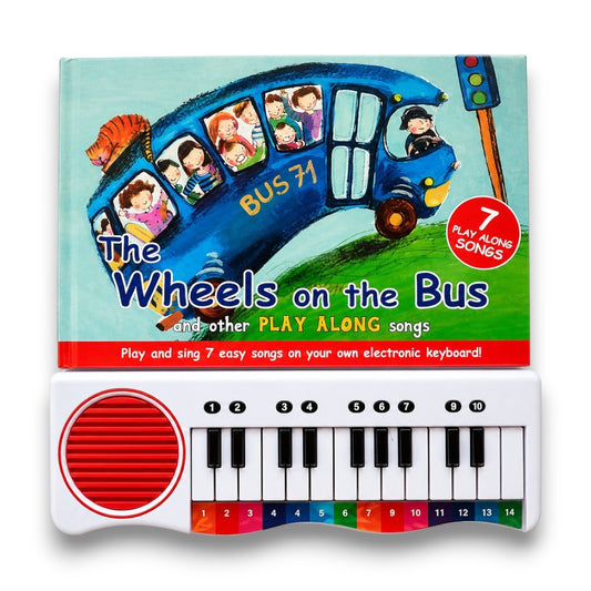 The Wheels on the Bus Play Along Songs Musical Book with Electronic Keyboard for Kids