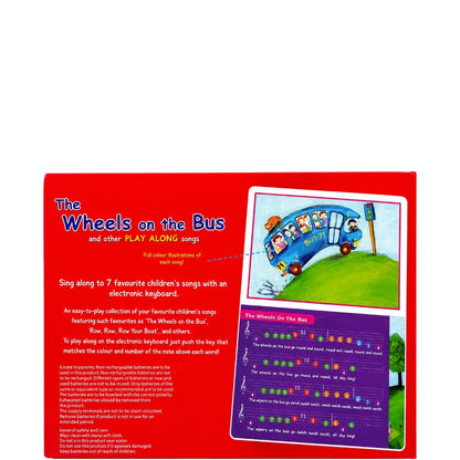 The Wheels on the Bus Play Along Songs Musical Book with Electronic Keyboard for Kids