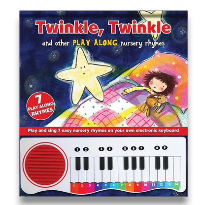 Twinkle Twinkle Play Along Nursery Rhymes Musical Book with Electronic Keyboard for Kids
