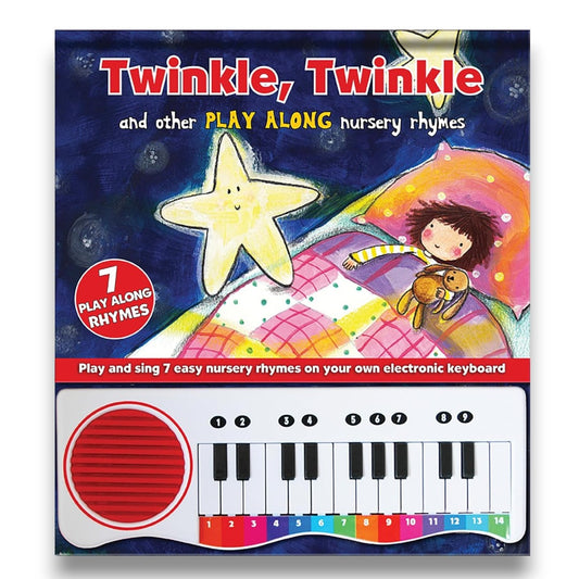 Twinkle Twinkle Play Along Nursery Rhymes Musical Book with Electronic Keyboard for Kids