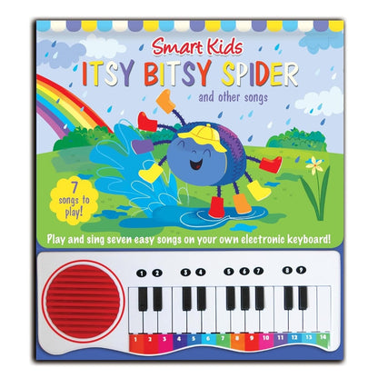 Itsy Bitsy Spider Play Along Musical Book with Electronic Keyboard for Kids