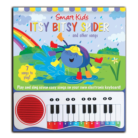 Itsy Bitsy Spider Play Along Musical Book with Electronic Keyboard for Kids