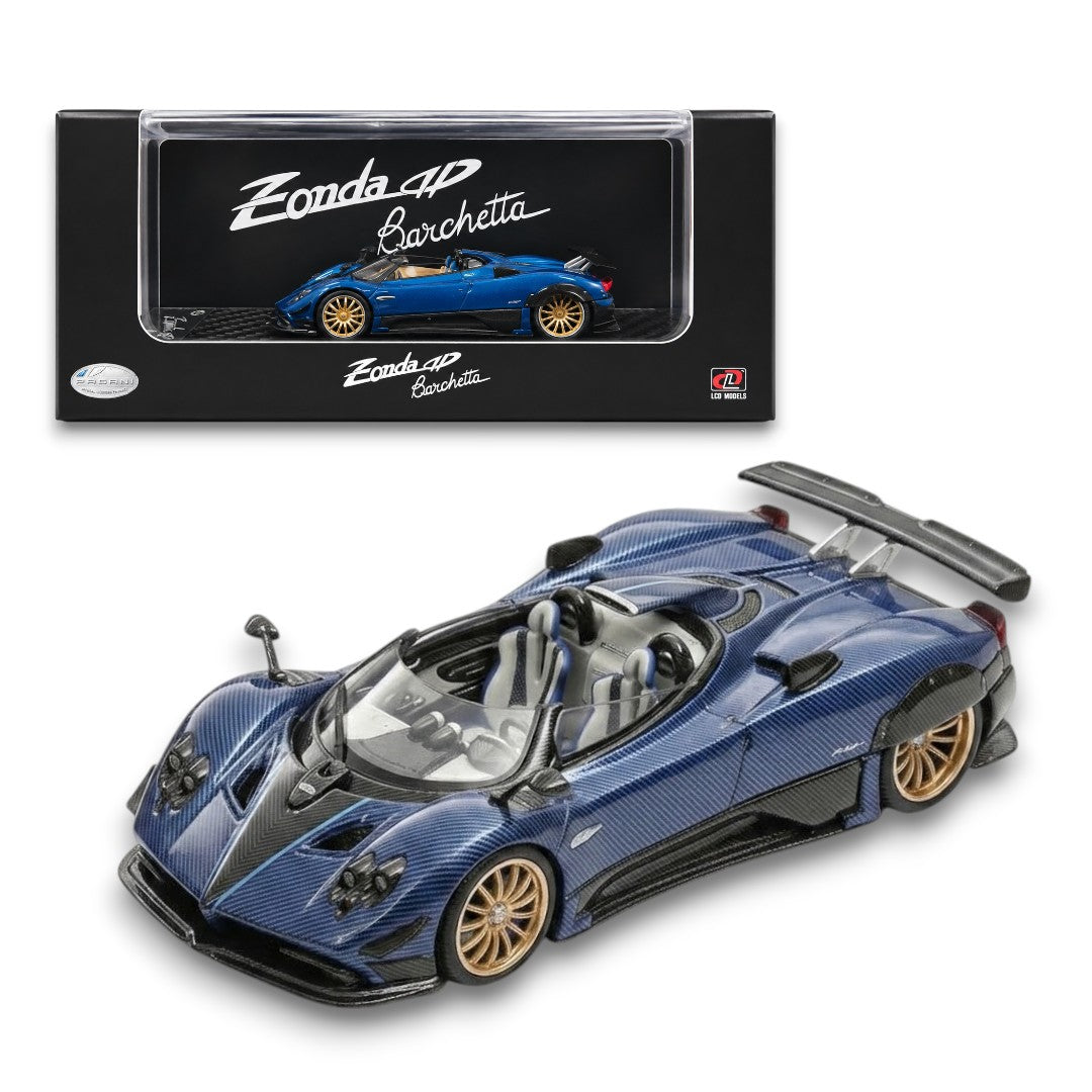 LCD 1:64 Models Pagani Zonda HP Barchetta Blue Die-Cast Model Car | Premium Collectible Model