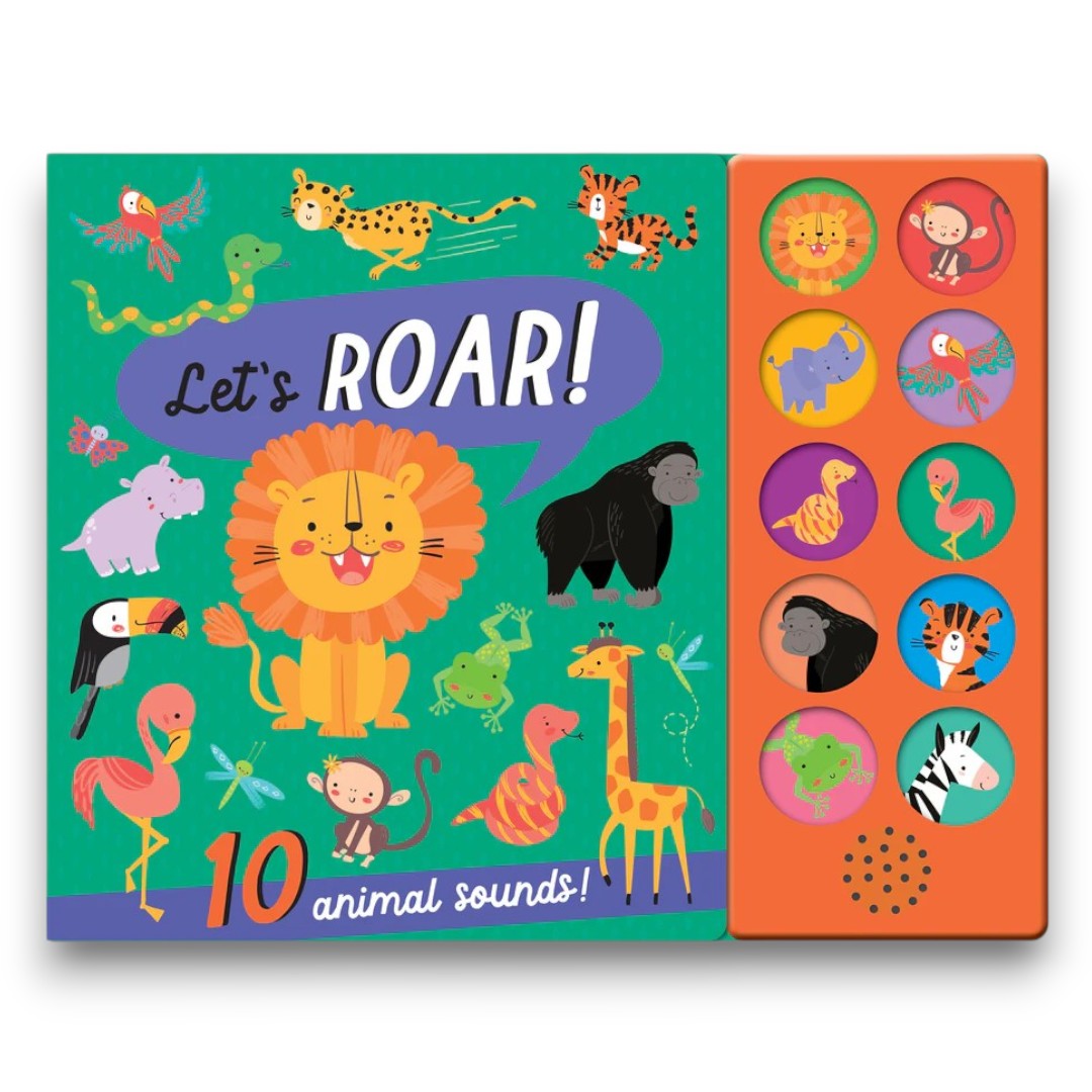 Let’s Roar! Interactive Animal Sound Book with 10 Real Animal Sounds for Toddlers & Kids