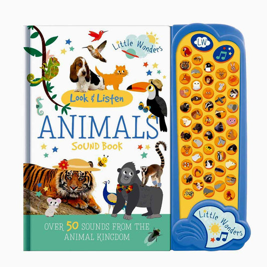 Little Wonders Look & Listen Animals Sound Book for Kids | 50+ Interactive Animal Sounds Learning Book