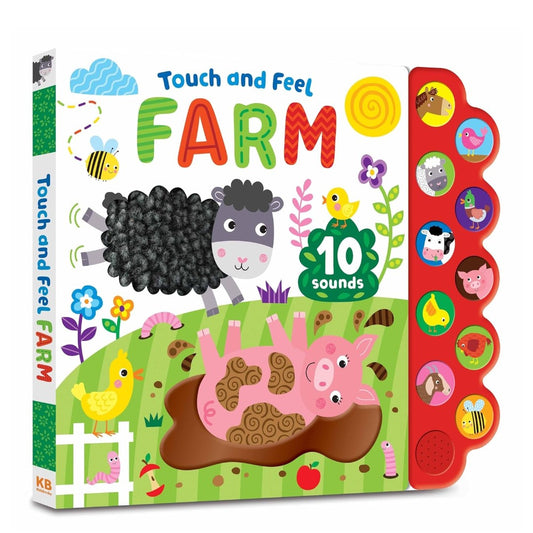 North Parade Touch and Feel Farm Sound Book with 10 Animal Sounds for Kids
