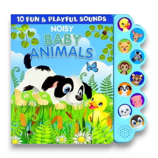 Noisy Baby Animals Sound Book with 10 Fun & Playful Animal Sounds for Kids
