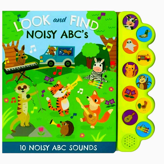 Page Publication Look and Find Noisy ABC’s Sound Book for Kids | Interactive Alphabet Learning Book with 10 Sounds