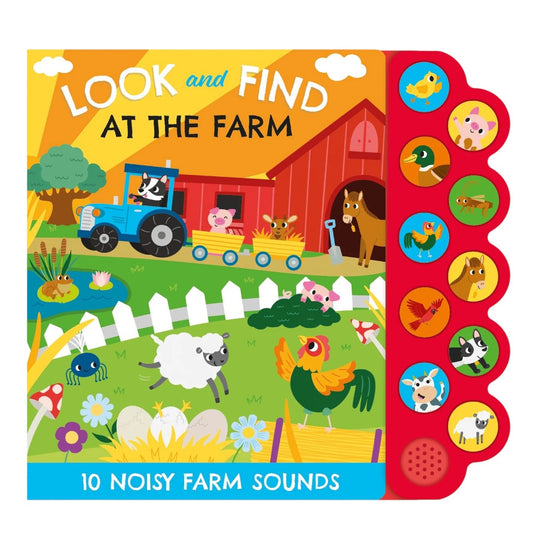 Page Publications Look and Find At the Farm Sound Book | Interactive Farm Animal Sound Book for Kids
