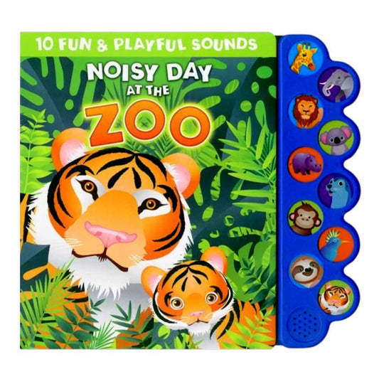 Page Publications Noisy Day at the Zoo Sound Book | Interactive Zoo Animal Sound Book for Kids