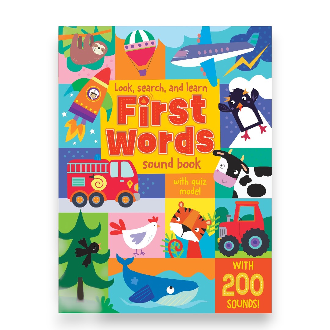 North Parade First Words Sound Book with 200 Sounds & Quiz Mode | Interactive Early Learning Audio Book for Kids