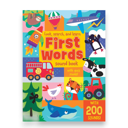 North Parade First Words Sound Book with 200 Sounds & Quiz Mode | Interactive Early Learning Audio Book for Kids