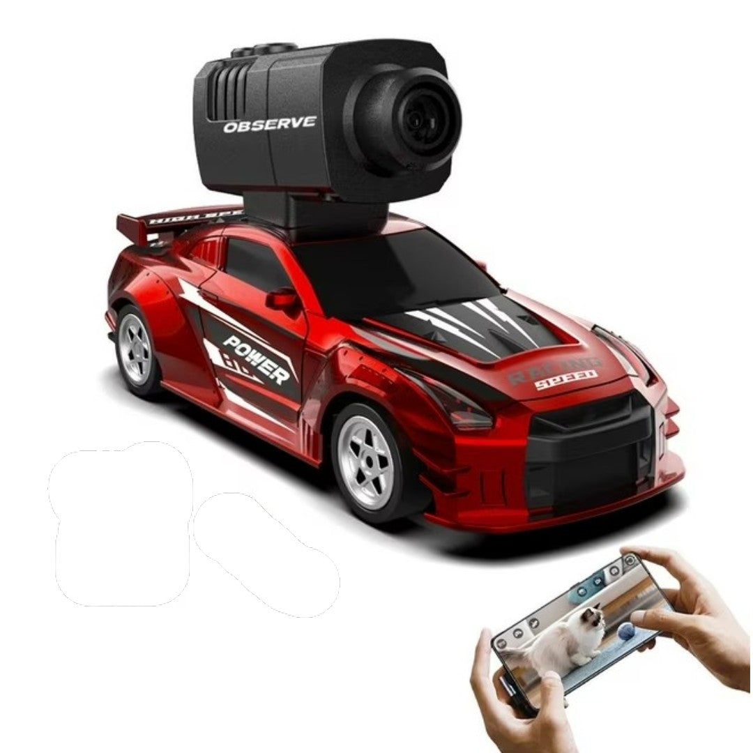 Q-Version 1:64 Scale 4WD Drifting RC Camera Car | WiFi FPV App-Controlled Racing Drift Car | GB7027 PRO