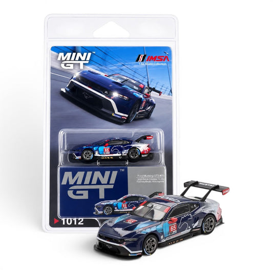 Mini GT 1:64 (Blister Pack) Ford Mustang GT3 #65 2024 IMSA Daytona 24H Ford Multimatic Motorsports Diecast Model Car