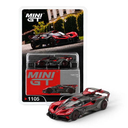 Mini GT 1:64 (Blister Pack) Bugatti Bolide Red Hypercar Diecast Model Car | Collector Edition