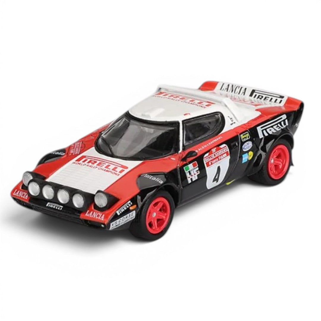Mini GT 1:64 (Blister Pack) Lancia Stratos HF #4 1978 Rally Sanremo Winner Diecast Model Car | Collector Edition