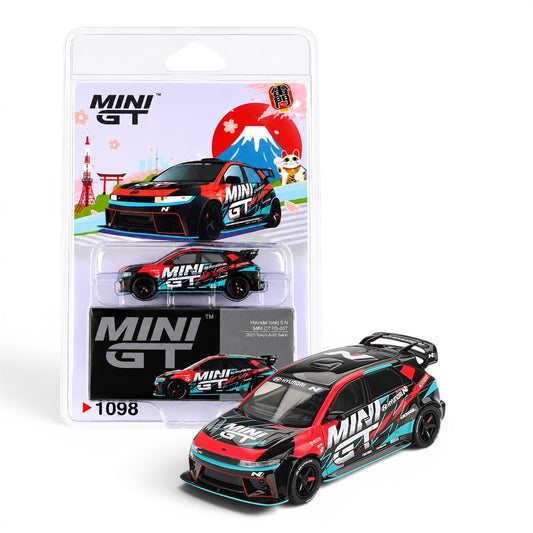 Mini GT 1:64 (Blister Pack) Hyundai Ioniq 5 N MINI GT RS-01T 2025 Tokyo Auto Salon Diecast Model Car