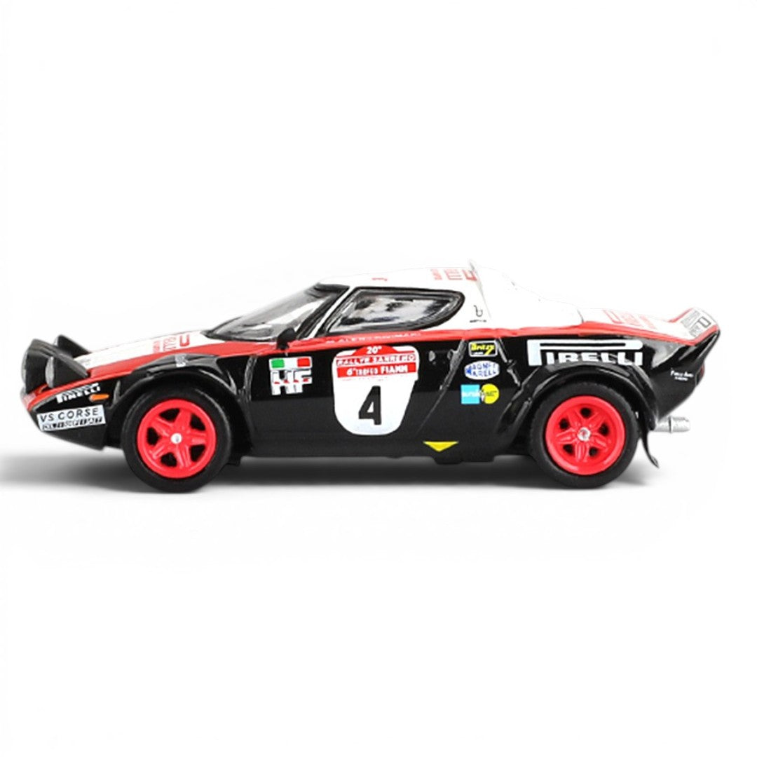 MINI GT 1:64 4-Car Die-Cast Set – Red Bull RB19 Verstappen, Abarth 595 LB-Works, Ford Puma Rally1 & Lancia Stratos HF