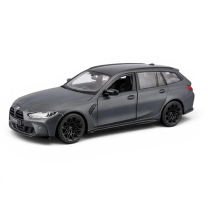 Bburago 1:24 BMW M3 Touring (2023) Die-Cast Model Car – Matte Grey Premium Collectible
