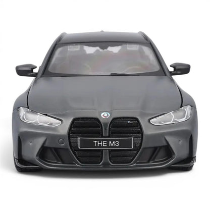 Bburago 1:24 BMW M3 Touring (2023) Die-Cast Model Car – Matte Grey Premium Collectible
