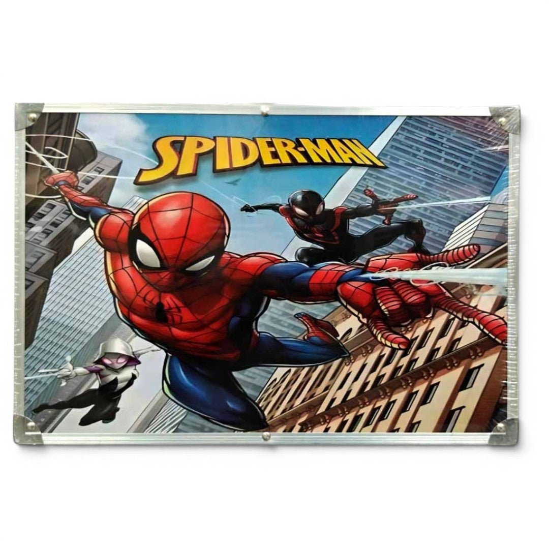 Ultimate Spider-Man Kids Art Kit 145+ Pieces Aluminium Colouring Set with Crayons, Markers, Paints & Sketch Supplies