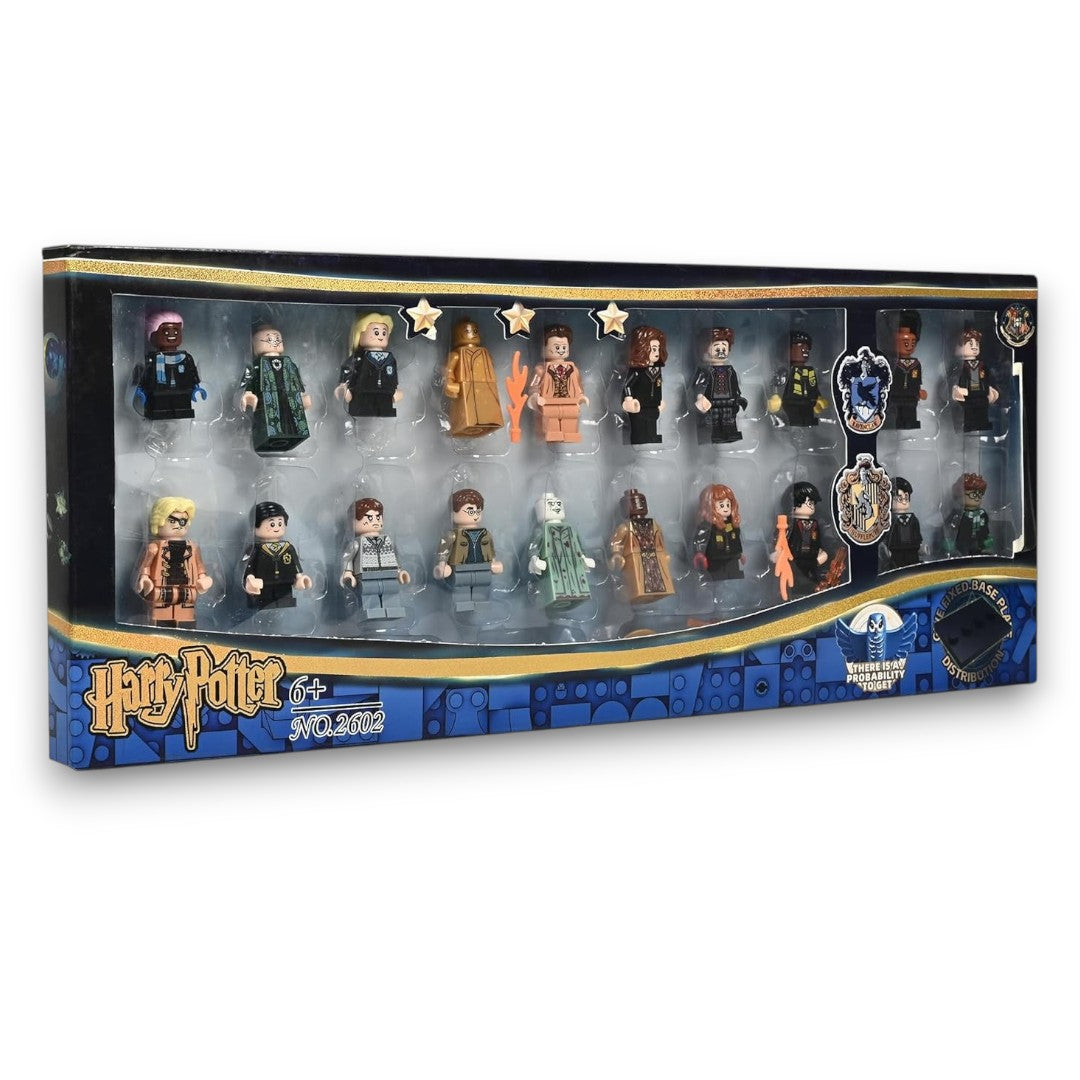 Harry Potter 20-Piece Building Block Minifigure Set | Wizarding World Character Collection with Accessories | Compatible Brick Figures for Kids 6+