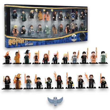 Harry Potter 20-Piece Building Block Minifigure Set | Wizarding World Character Collection with Accessories | Compatible Brick Figures for Kids 6+