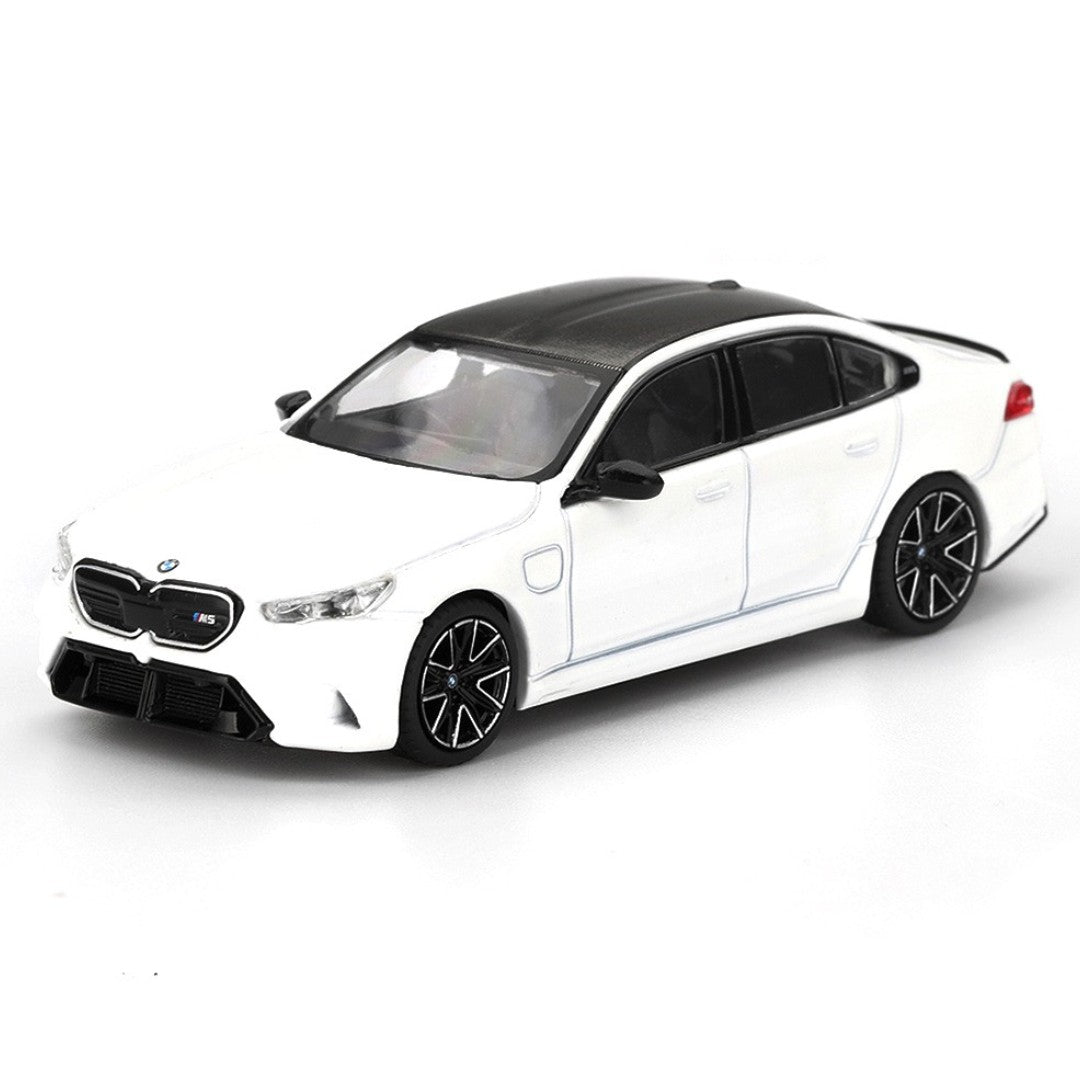 MINI GT 1:64 BMW M5 Alpine White Die-Cast Model Car | Premium