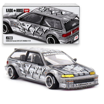 Kaido House Mini GT KHMG260 Honda Civic (EF) Manga V1 1:64 Diecast Model Car