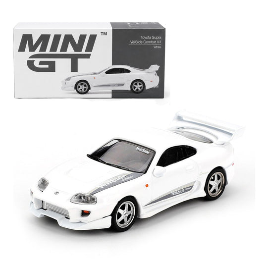 Mini GT 1:64 Toyota Supra VeilSide Combat V-I White Diecast Model Car