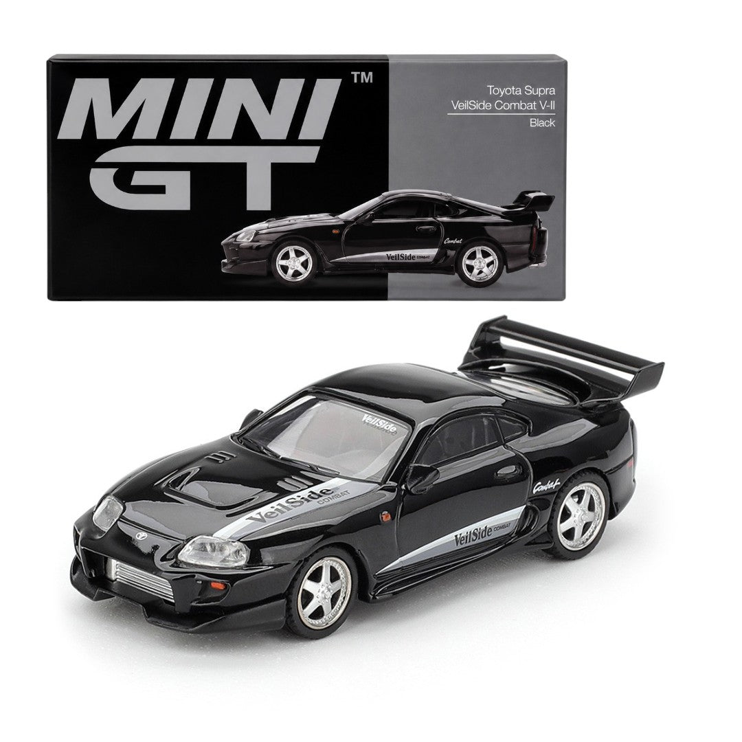 Mini GT 1:64 Toyota Supra VeilSide Combat V-II Black Diecast Model Car