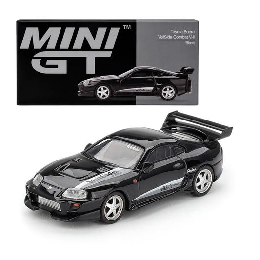 Mini GT 1:64 Toyota Supra VeilSide Combat V-II Black Diecast Model Car