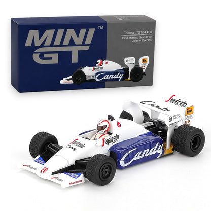 Mini GT 1:64 Toleman TG184 #20 1984 Monaco Grand Prix Johnny Cecotto Diecast Model Car