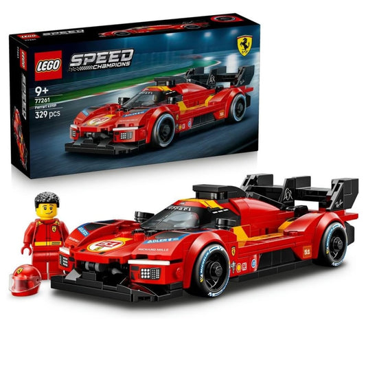 LEGO 77261 Speed Champions Ferrari 499P Hypercar Building Set | 329 Pieces | Collectible Racing Car Model