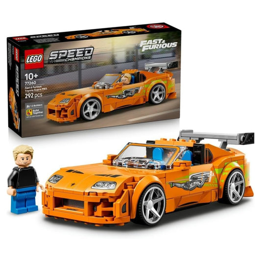 LEGO 77260 Speed Champions Fast & Furious Toyota Supra MK4 Building Set | 292 Pieces | Brian O'Conner Collectible Car