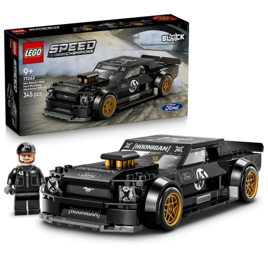 LEGO 77262 Speed Champions Ken Block's 1965 Ford Mustang Hoonicorn RTR V1 Building Set | 345 Pieces | Collectible Drift Car