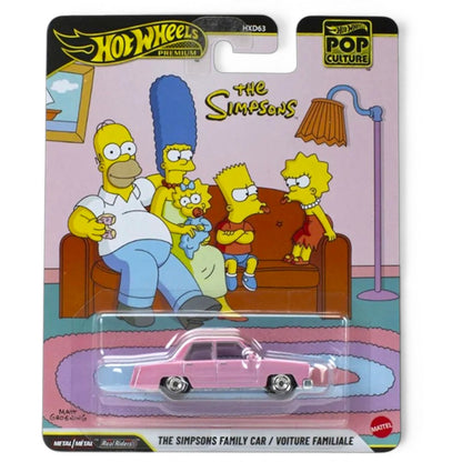 Hot Wheels 1:64 Scale  Premium Pop Culture 5-Car Set HXD63 | Disney Pixar, Forza, Stranger Things & The Simpsons | Metal/Metal with Real Riders | BGX