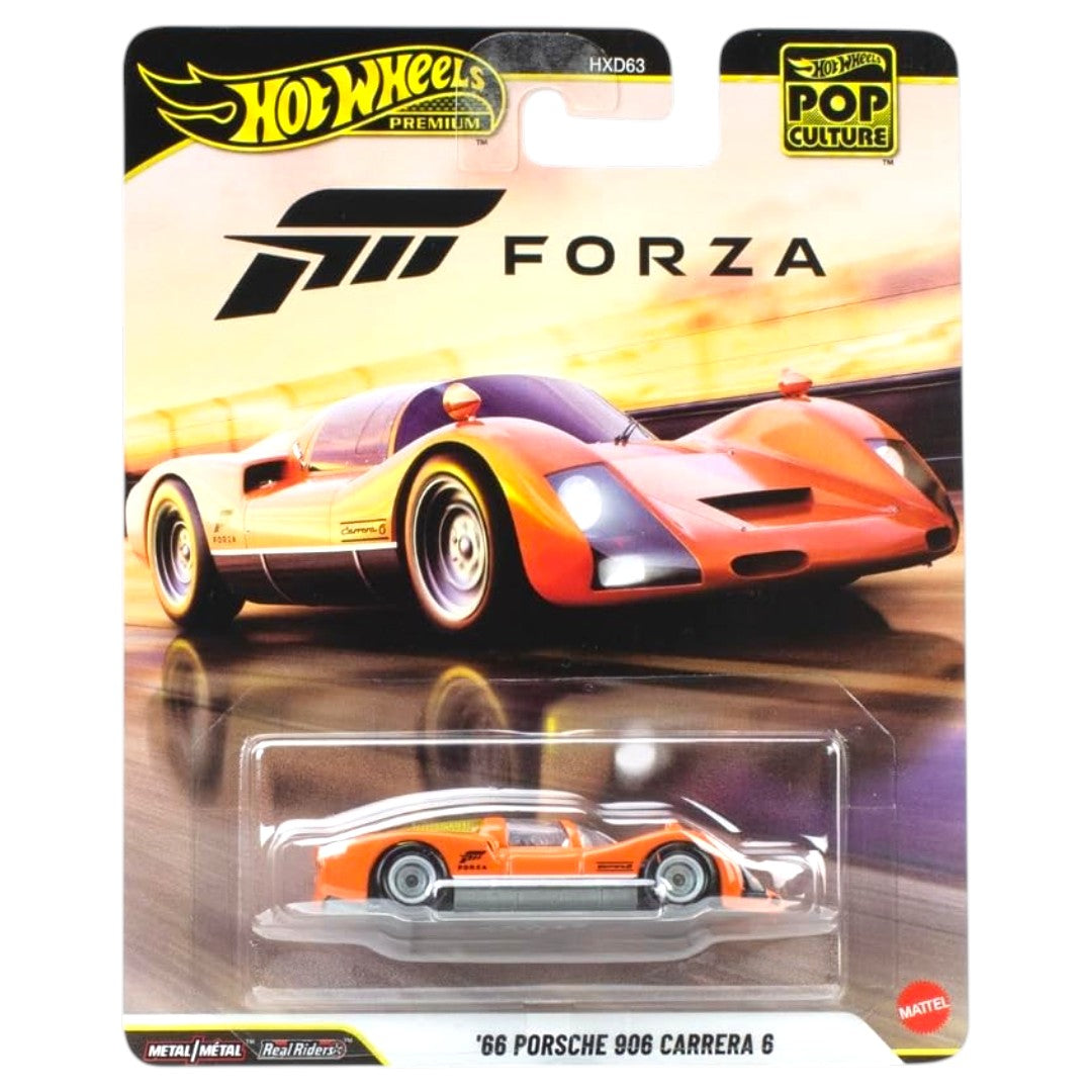 Hot Wheels 1:64 Scale  Premium Pop Culture 5-Car Set HXD63 | Disney Pixar, Forza, Stranger Things & The Simpsons | Metal/Metal with Real Riders | BGX