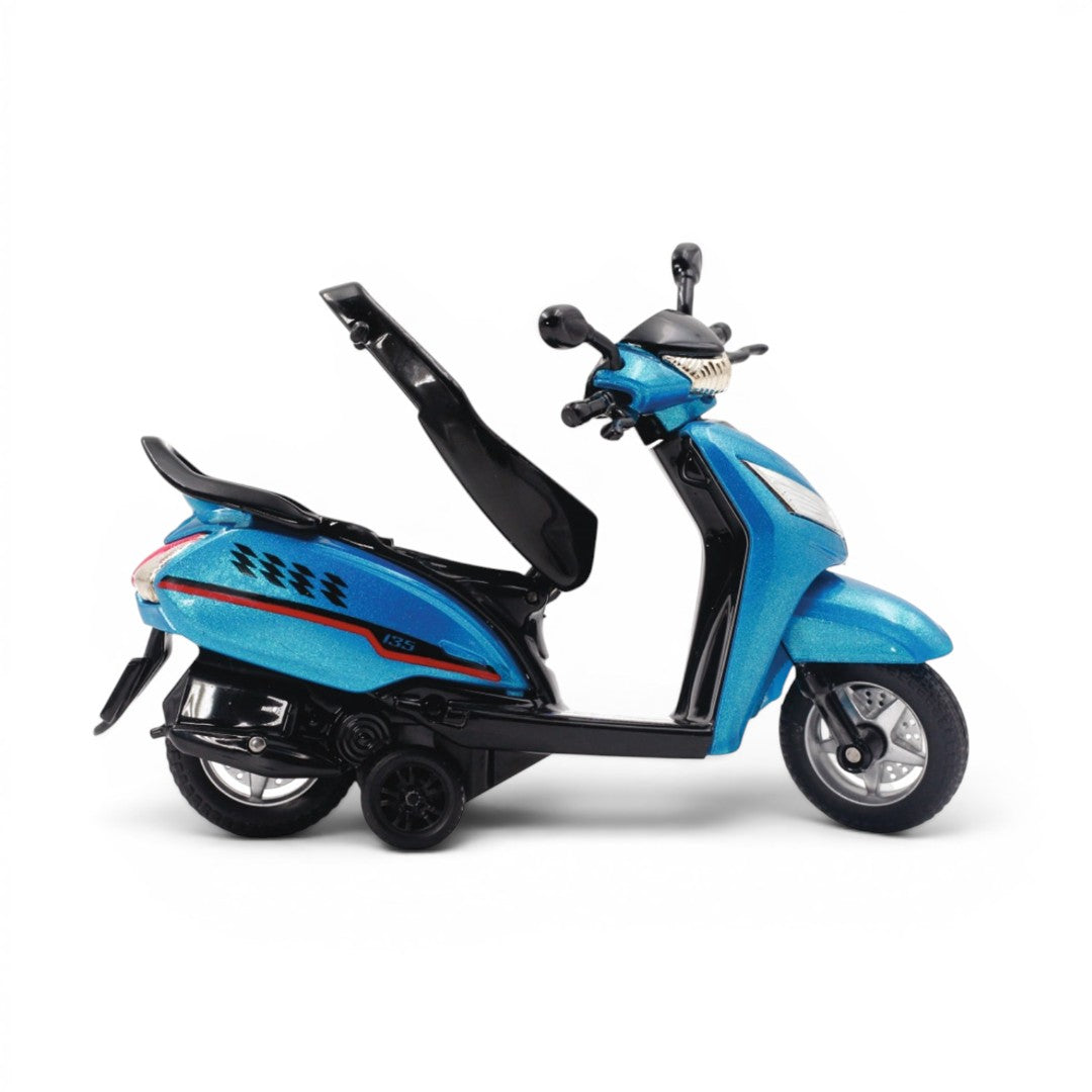 Centy Die-Cast Pull Back Scooter Toy for Kids | Mini Friction Powered Scooter Model | Assorted Colours | 3+ Years | BGX