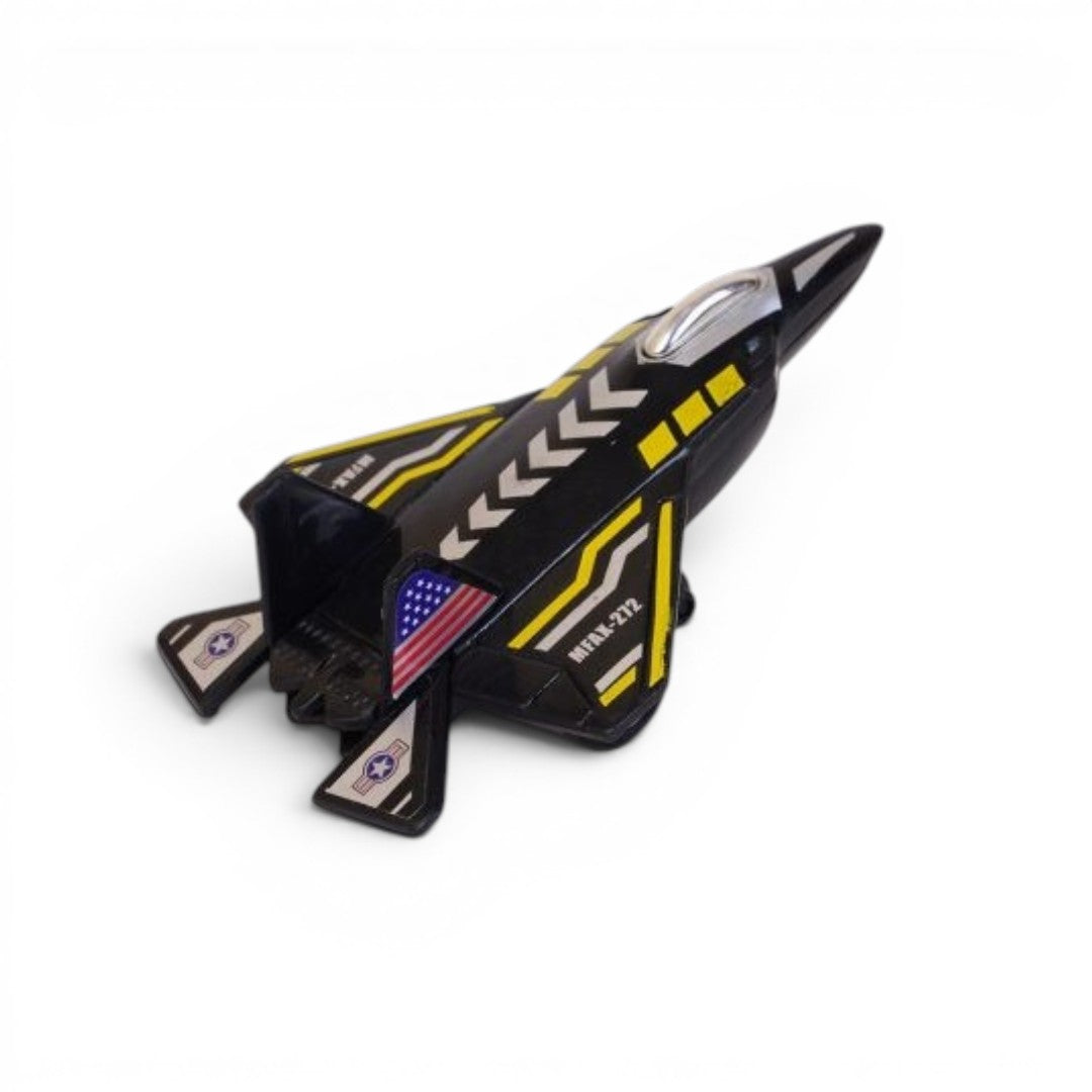 Centy Fly High Raptor Pull Back Action Fighter Jet Toy Airplane | Die-Cast Aircraft Model for Kids | 3+ Years | BGX