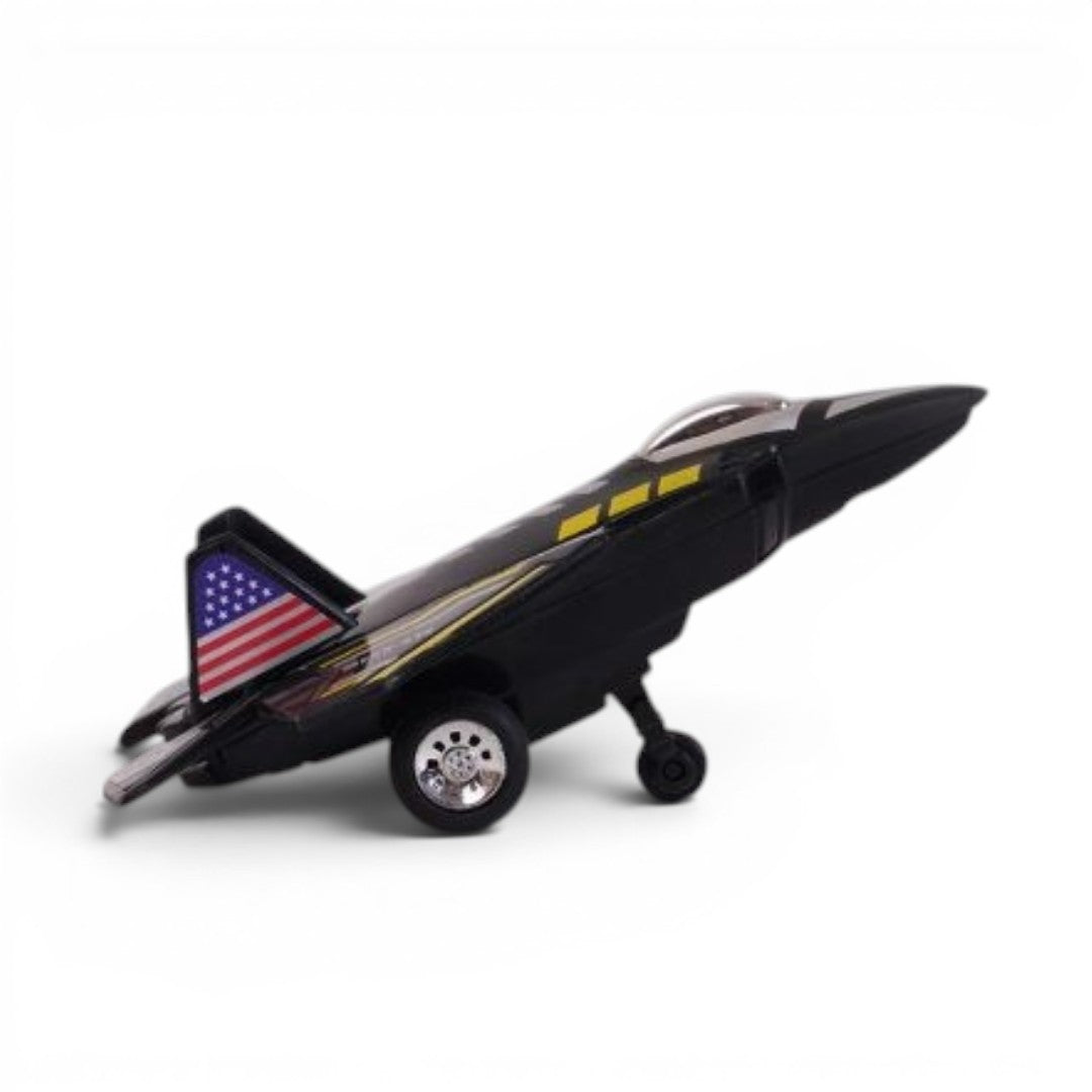 Centy Fly High Raptor Pull Back Action Fighter Jet Toy Airplane | Die-Cast Aircraft Model for Kids | 3+ Years | BGX