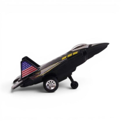 Centy Fly High Raptor Pull Back Action Fighter Jet Toy Airplane | Die-Cast Aircraft Model for Kids | 3+ Years | BGX