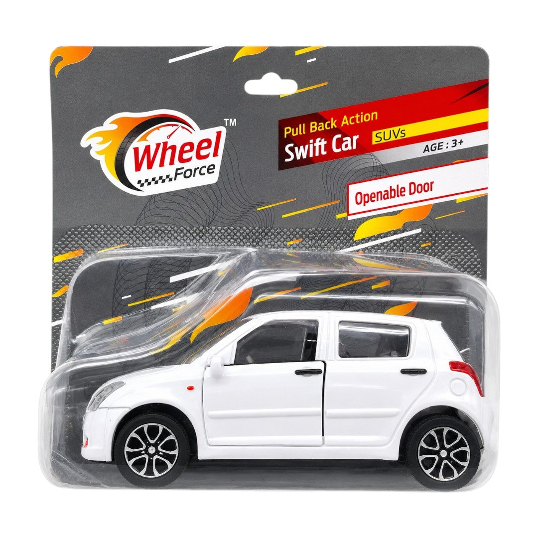 CENTY Swift Pull Back Toy Car  | Openable Doors | Diecast Mini Hatchback Toy Car for Kids 3+ | BGX