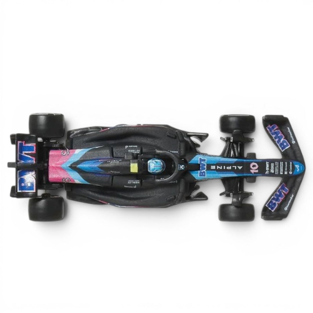 Hot Wheels Premium Formula 1 2024 BWT Alpine F1 Team A524 #10 | 1:64 Die-Cast Formula One Race Car | Metal/Metal with Real Riders