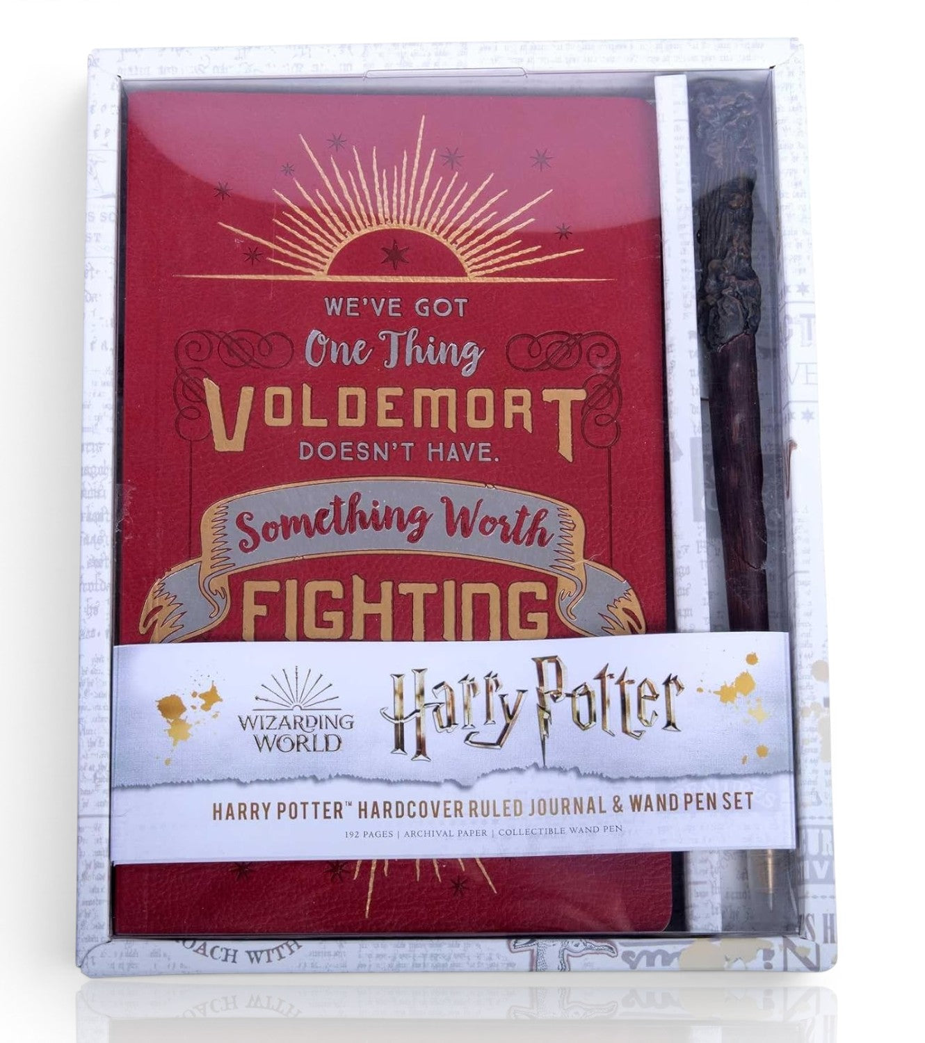 Wizarding World Harry Potter Hardcover Ruled Journal & Collectible Wand Pen Gift Set | Premium Notebook with 192 Ruled Pages