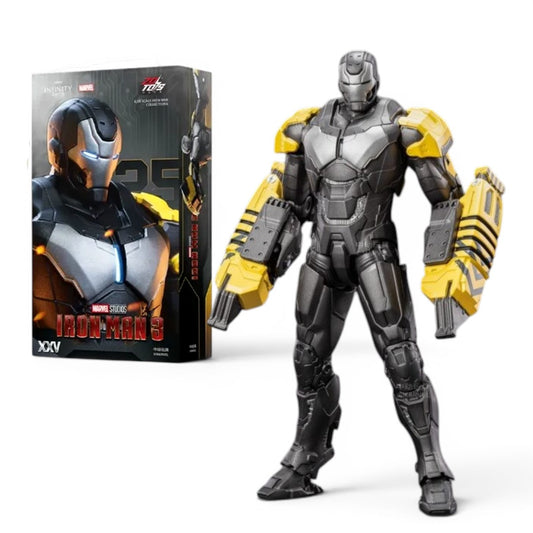 ZD Toys 1:10 Scale Iron Man Mark XXV 25 (Striker) Action Figure | Marvel Studios Iron Man 3 | 7 Inch Heavy Construction Armor Collectible