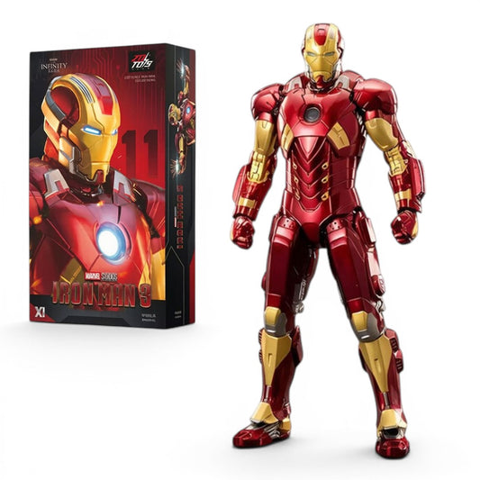ZD Toys 1:10 Scale Iron Man Mark XI (Red Snapper) Action Figure | Marvel Studios Iron Man 3 | 7 Inch Collectible with Premium Articulation