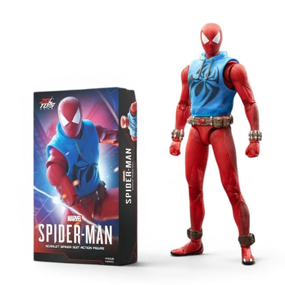 ZD Toys Marvel Spider-Man Scarlet Spider Suit 1/10 Scale Action Figure | Highly Articulated Superhero 7 Inch Collectible